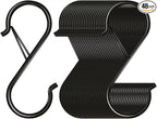 48 Pack S Hooks for Hanging, 3.5 inch Heavy Duty Metal S Hooks by Waitkey