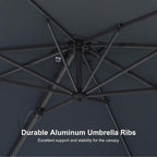 PURPLE LEAF 8' X 8' Patio Umbrella - Image 6