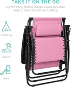 Best Choice Products 30” Wide Folding Zero Gravity Outdoor Recliner Patio - Image 9