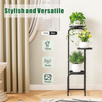 Plant Stand Indoor Outdoor 3 Tier Metal Plant Shelf - Image 3
