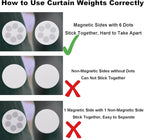 Magnetic Shower Curtain Weights, Rubber Covered Heavy Duty Weights, Prevent - Image 2