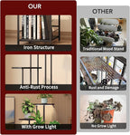 Plant Stand Indoor with Grow Light, 5-Tiered Tall Plant Stand Indoor, Metal - Image 4