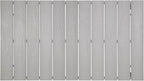 Modway Maine Aluminum Outdoor Patio 63" Dining Table in White Light Gray - Image 5
