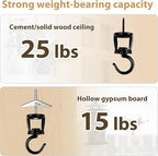 Mkono Ceiling Hooks for Hanging Plants, Heavy Duty Metal Plant Hanger for Drop - Image 3
