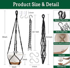 Hanging Planter Self Watering 10 Inch, 2 Pack Indoor Outdoor Hanging Baskets - Image 4