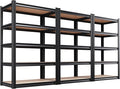 Set of 3 Garage Shelving Heavy Duty Storage Shelves, Metal Adjustable Shelving by Unknown