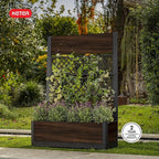 Keter Outdoor Planter Box with Privacy Screen and Trellis – 26 Gallon Raised - Image 10