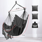 Hammock Chair, Hanging Rope Swing Seat - Image 3