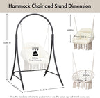 ANOW Macrame Hammock Chair - Image 6