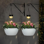 BAYN 2 Packs Solar Hanging Basket Planters - Image 6