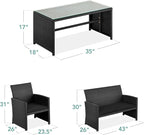 Best Choice Products 4-Piece Outdoor Wicker Patio Conversation Furniture Set - Image 7
