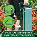 Garden Kneeler and Seat, Foldable Garden Stool Heavy Duty Gardening Bench - Image 6