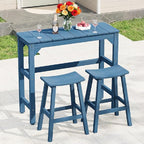 3 Piece Outdoor Bar Set, Poolside and Bistro, Weatherproof - Image 9