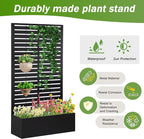 Metal Raised Garden Bed with Trellis, Planter Box - Image 7