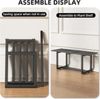 2 Pack Metal Plant Stand, Foldable Heavy Duty Indoor, Window Iron Plant Shelf - Image 4