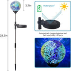 WNP Outdoor Mosaic Solar Light Stake Decor - Image 5
