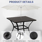 LEVELEVE 5 Piece Outdoor Patio Dining Set - Image 3