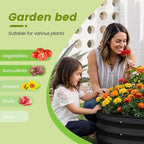 AHEONLAR 3 Pack 2x2x1 ft Round Galvanized Raised Garden Bed Kit Round Metal - Image 6