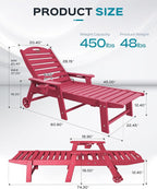 Ciokea Lounge Chair Outdoor, Oversized Chaise Lounge Chair - Image 3