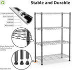 Xcity Storage Shelves, 4 Tier Heavy Duty Metal Shelving Unit, 1600 LBS Capacity - Image 3