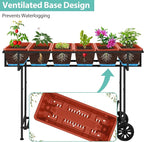 YBING Elevated Garden Bed with Wheels Outdoor 42x17x30in Elevated Raised - Image 3