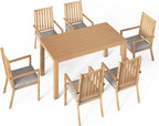 Wisteria Lane Aluminum 7 Pieces Patio Dining Sets, Outdoor Dining Table - Image 2