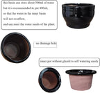 African Violet Pots Self Watering Round Ceramic Violet Pot - Image 5