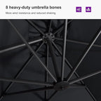 PURPLE LEAF 10'×13' Patio Umbrella - Image 6