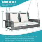 RELAX4LIFE 2-Person Porch Swing Bench - Image 3