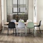 2xhome Modern Stackable Armless Dining Chair | Plastic Shell Seat - Image 8