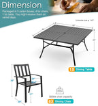 PHI VILLA 9 Pieces Outdoor Dining Set - Image 9