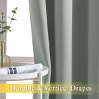 NICETOWN Blackout Sage Green Curtain - Image 5