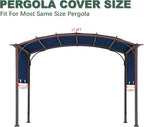 85''x 208'' Universal Doubleton Steel Pergola Replacement Cover - Image 4