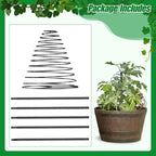 Trellis for Climbing Plants Outdoor, 73inch Tall Plants Trellis Support Metal - Image 6
