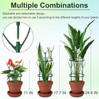 9 Pcs Plant Support Stakes & Plant Cage Support Rings, Plant Supports - Image 3