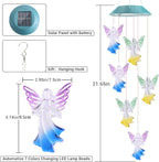 Toodour Solar Wind Chimes, Color Changing Angel Wind Chimes, LED Decorative - Image 7
