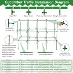 67 x 50 Cucumber Trellis for Raised Bed, U-Shape Metal Large Garden Trellis for - Image 7