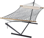 SUNCREAT Rope Hammock with Stand Included, Portable Double Hammock with Soft by SUNCREAT