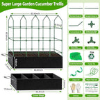Large Cucumber Trellis for Climbing Plants Outdoor - Image 2