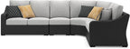 Signature Design by Ashley Beachcroft Curved Modern 4-Piece Outdoor Sectional - Image 7