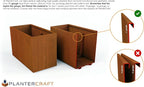 Plantercraft Corten Steel Planters | 84 Inch Extra Large Rectangular Planters - Image 4