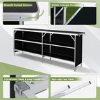 COSTWAY 81" Folding Picnic Table, Portable Bar Table - Image 7