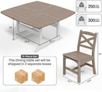 Outdoor Dining Set, HDPE 9-Piece Patio Table and Chairs Set, All-Weather - Image 3
