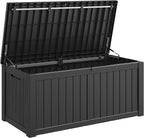Outdoor Storage Box, Resin Deck Boxes Indoor and outdoor, Waterproof Storage by NBYSGO