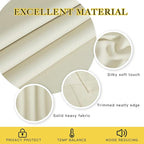 NICETOWN Room Darkening Beige Curtain 120 inch Length - Image 4