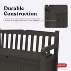 Keter Solana 70 Gallon Storage Bench Deck Box - Image 10