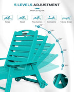 Outdoor Chaise Lounge Chair Set of 2, Patio Lounge Chairs - Image 4