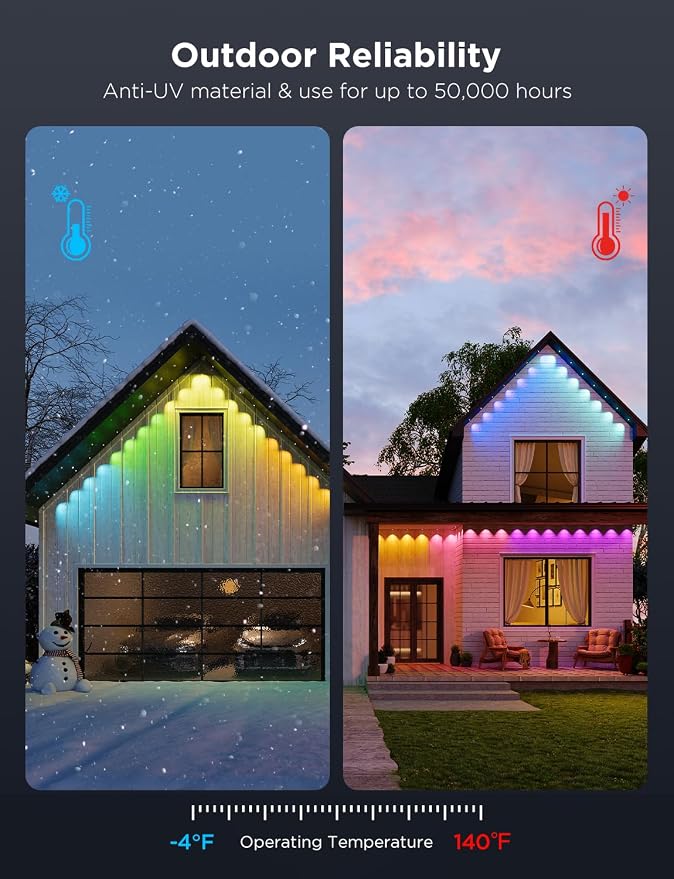Govee Permanent Outdoor Lights Pro, 200ft - Image 6