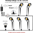 ZUCKEO 10W Low Voltage Landscape Lights LED Landscape Lighting - Image 5