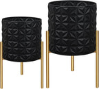 ARNIS Modern Planter Pots, Decorative Planters, Metal Pots - Image 8
